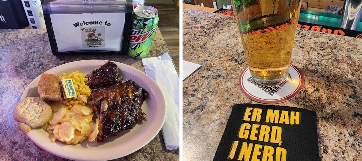 The Hen House Bar and Grill Menu